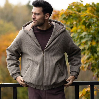 Wool Hooded Bomber