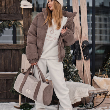 DOWN JACKETS MADE OF SOFT VELOUR
