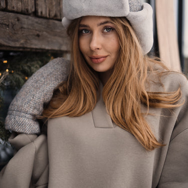 Women's wool earflaps